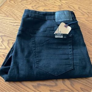 NWT Buffalo David Bitton Crinkled Straight Six Men’s Jeans Sz 42 x 34